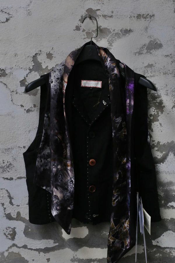 Geoffrey B. Small Five -buckle vest and scarf CLJ04 multi -color